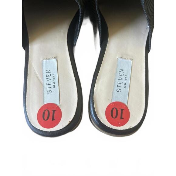 Steven by Steve Madden Black Knit Pointed Toe Mules Size 10 NWT - Picture 5 of 7